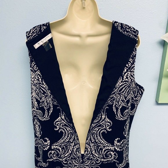 Peter Nygard Black and White Dress Size: 14 petite - Picture 2 of 7